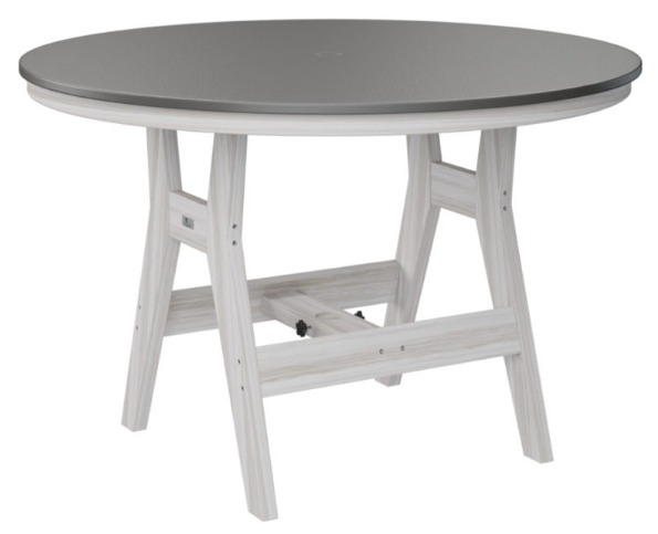 Berlin Gardens Harbor 48" Hammered Round Table Dining Height (Natural FInish)